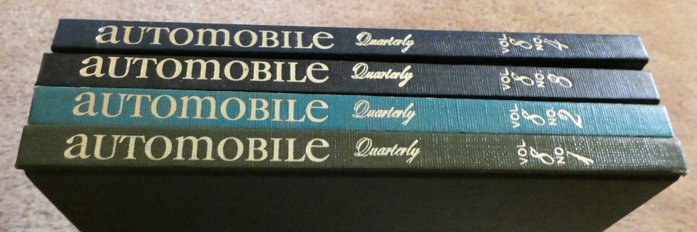 Automotive Quarterly Hardcover Book Lot Volume 8 # 1 2 3 4 1969 Debossed Cover