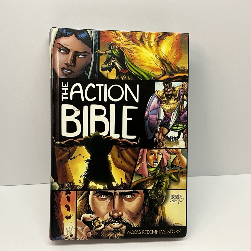 The Action Bible – God’s Redemptive Story – Hardcover GN – Sergio Cariello FS
