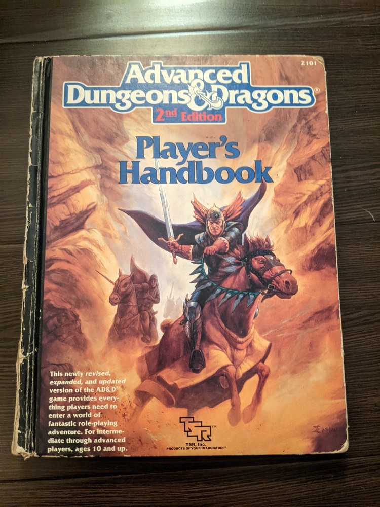 Advanced Dungeons & Dragons Player’s Handbook #2101 2nd Edition 1989 Hardcopy