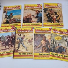 19 BASTEI Wildwest-Roman Western Pulp Fiction German Booklets Books 1960-70’s