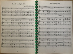 Songs of Alpha Chi Omega, 1952 paperback 11th Ed. Revised, 112 pages w/ 64 songs