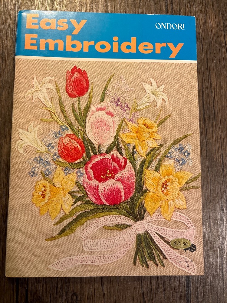 Vintage Easy Embroidery Ondori Paperback 84 Pages 1971