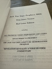 Prophecy Bible The Jack Van Impe New 2nd Edition King James Version with the Box