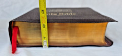HOLY BIBLE Good Leader Authorized KJV 1952 Red Letter Leather Bound Gold Gilded