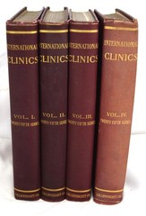 1915 International Clinics Quarterly Clinical Lectures & Articles Volumes 1-4