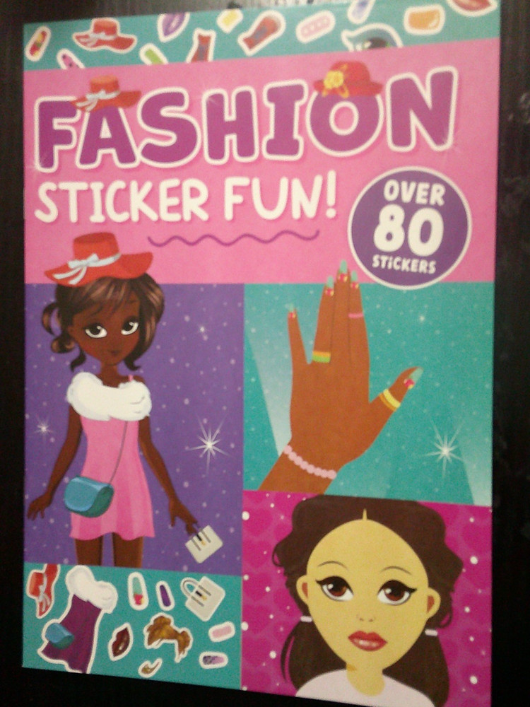 NEW Fashion sticker fun book over 80 stickers create & design fashion