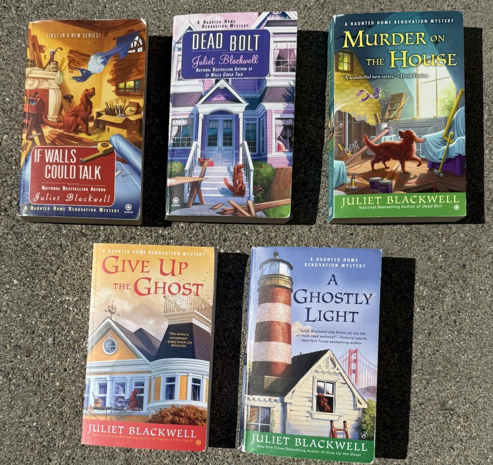 Lot of 5 Juliet Blackwell: Haunted Home Renovation Mystery #1-3, 6, 7 PB