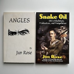 ANGLES by JIM ROSE Circus Paperback Signed Bebe Lifto Rubber Dude + Snake Oil