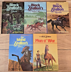 Lot of 5 The Black Stallion Paperbacks 1980s Walter Farley Very Good