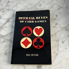 Official Rules Of Card Games 56th Edition Paperback Poker Bridge 1968 Vintage
