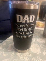 Leak-Proof 20 Oz Stainless Steel Tumbler – Perfect for Dads Who Love Drinks