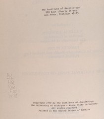 RARE Gerontology: A Core List of Significant Works 1978 Paperback Edwards Flynn