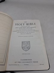 [WATER DMG] Cambridge Holy Bible Concordance Morocco Leather Lined India Paper