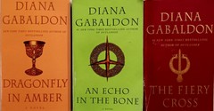 Diana Gabaldon Outlander Ser. (Lot of 3) Paperbacks- Fiery Cross-Echo-Dragonfly