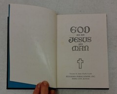 Vintage 1954-1955 James Charles Lynch: God His Son Jesus and Man #518C