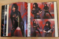 Nikki Sixx Signed Autographed Motley Crue Book A Visual History Concert Photos