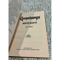 R.L. Stine Goosebumps Monster Blood Trilogy Book Lot #3 #18 #29 First Editions