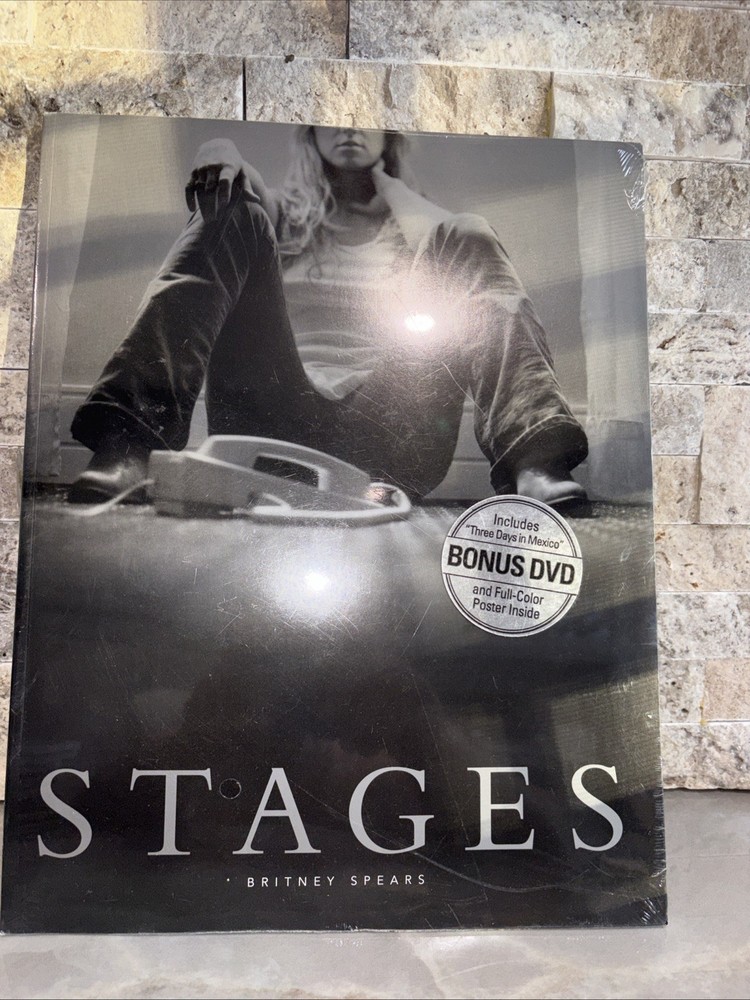 Britney Spears: Stages Book & DVD w/ Full Color Poster New & Sealed 2002