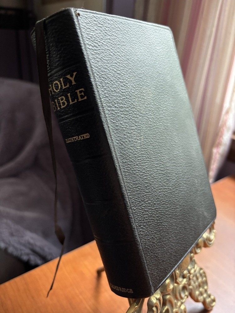 Vintage Holy Bible Cambridge At The University Press Moroccan Leather 1940’s