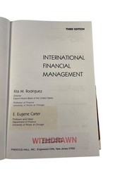 International Financial Management Rodriguez Carter 1984 Third Edition