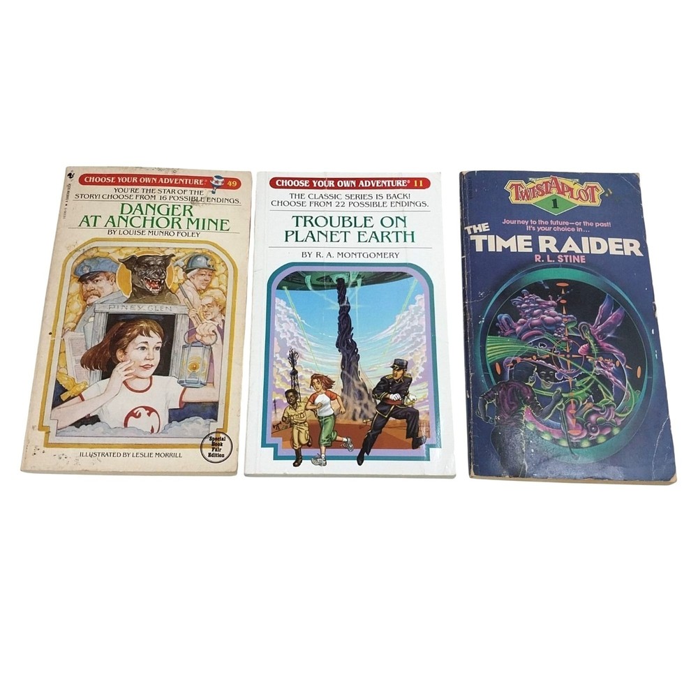 Vintage Choose Your Own Adventure & Twistalot Books Lot of 3 First Edition PB