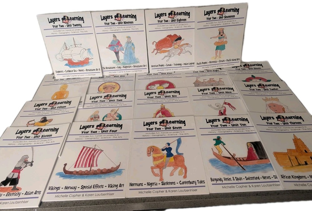 19-LOT: Layers of Learning Year TWO Units Lot *MISSING #3*M.Cpher & Loutzenhiser