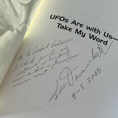 SIGNED UFOs Are With Us Take My Word Leo Dworshak 2003 First Printing Paperback