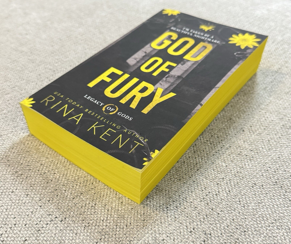 God Of Fury Rina Kent Signed Deluxe Edition With Sprayed Edges Legacy Of Gods