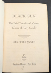 Black Sun : The Brief Transit and Violent Eclipse of Harry Crosby Hardback