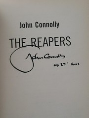 THE REAPERS BY JOHN CONNOLLY 2008 FIRST EDITION HARDCOVER SIGNED WITH MYLAR