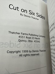 Cut On Six Sides Rare Vietnam Ohio Dennis Thatcher Paperback 1999 192 Pages