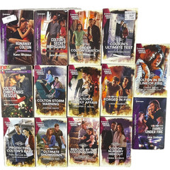 Lot of 14 Harlequin Romantic Suspense Books The Coltons Series Mixed Set