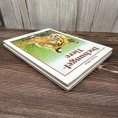 2 German Childrens Books HC Animals Horses Pony Jungle Tiger Fisher Reader Lot