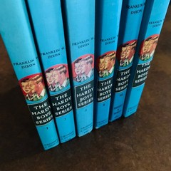 6 Vintage The Hardy Boys Mystery Books Franklin W Dixon Blue Matte 1 – 4 10, 11