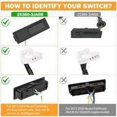 253803JA0B Hatch Button Trunk Latch for Nissan Pathfinder 2013 2014 2015 2016…
