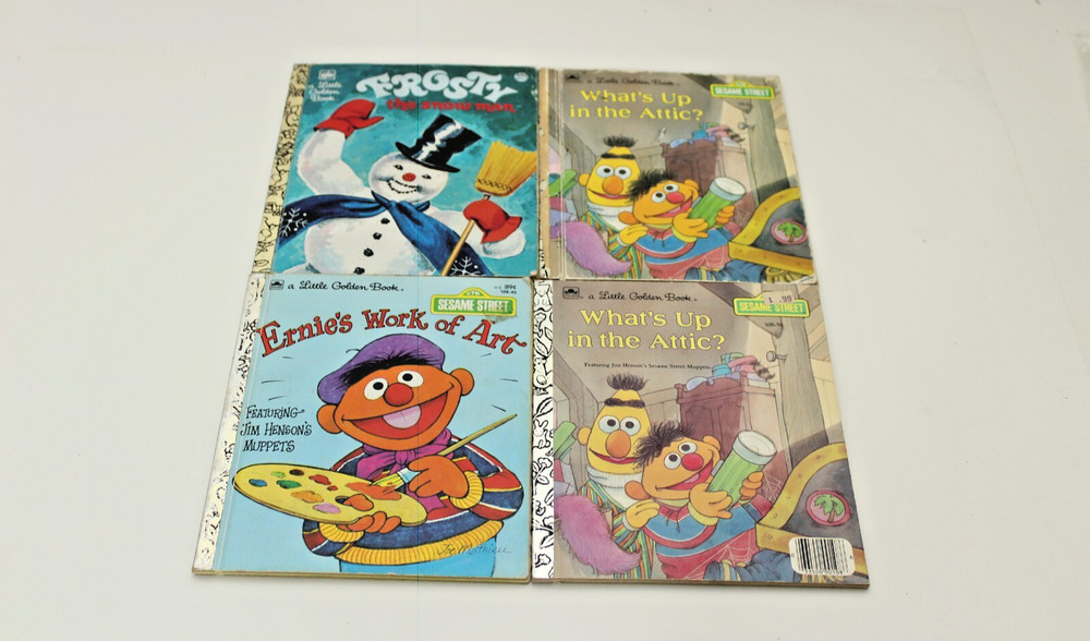 Little Golden Books Multiple Titles Frosty, Sesame Street Lot of 4