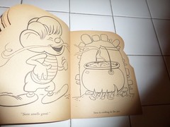 Cork Coloring Book,The Little People,1953(VINTAGE Softcover/Unused)