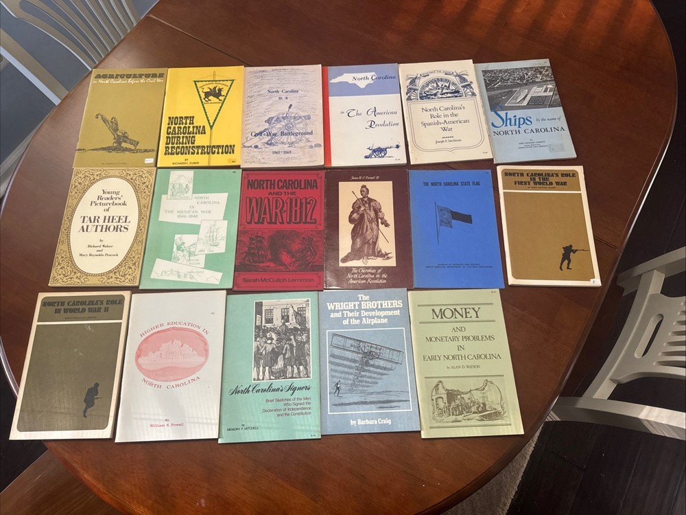 North Carolina History Lot 17 Small Books 1960’s-1980’s