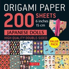 Origami Paper 200 sheets Japanese Dolls 6″ (15 cm): Tuttle Origami Paper: Dou…