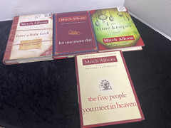 MITCH ALBOM 4 Book Lot: Classic Hardcover Novels-No Duplicates