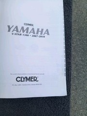 Clymer Yamaha Motorcycle Manual M283 V-Star 1300 2007-2010 READ DESCRIPT