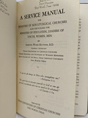 Signed First Edition, A Service Manual: by Samuel Ward Hutton, 1958