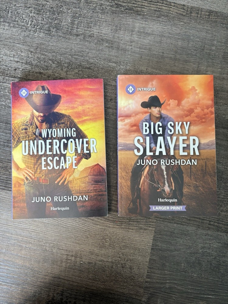 Set of Two Juno Rushdan Books – Intrigue Series – Harlequin Romance Paperback