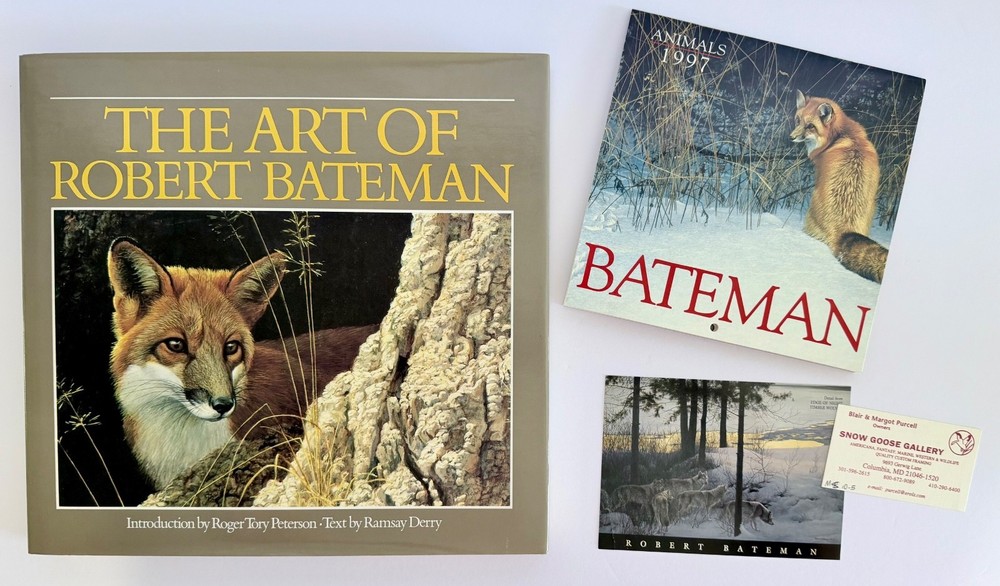 BOOK + artist-signed calendar, The Art of Robert Bateman, hardcover, 180 pages