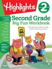 Second Grade Big Fun Workbook: 256 Pages of Puzzle-Based Practice in Math, R…