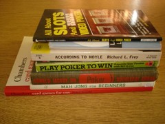 Lot of 7 books about card games/Mah Jong/Poker/Hoyle/Bridge/Solitaire