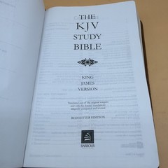 The King James Version Study Bible Red Letter 2011 Barbour Embossed Design KJV