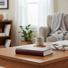 Large Print Value Thinline Bible (Trutone, Mahogany, Border Design)