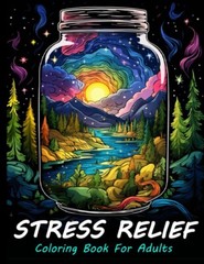 Stress Relief Coloring Book For Adults: Large print adult colouring book
