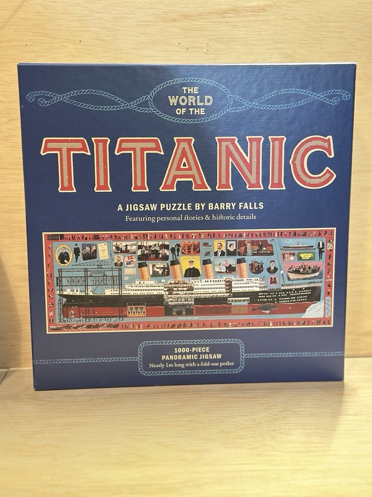 The World of the Titanic by Tim Maltin Jigsaw-1000 Pieces With Poster-Sealed